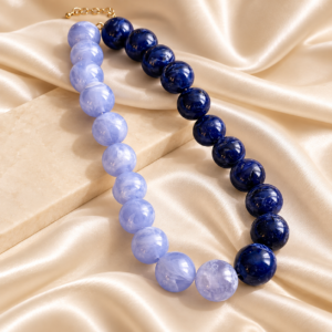 Collar chicle Bicolor - Azul