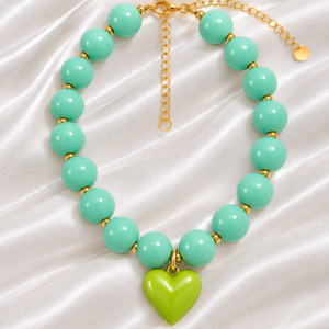 Collar Chicle Azul tierra
