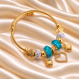PULSERA AMOR CHARMS AZUL